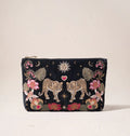 Celestial Leopard Velvet Everyday Pouch