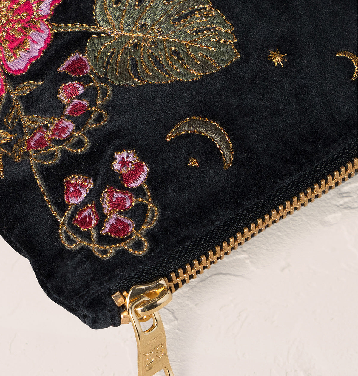 Celestial Leopard Velvet Everyday Pouch