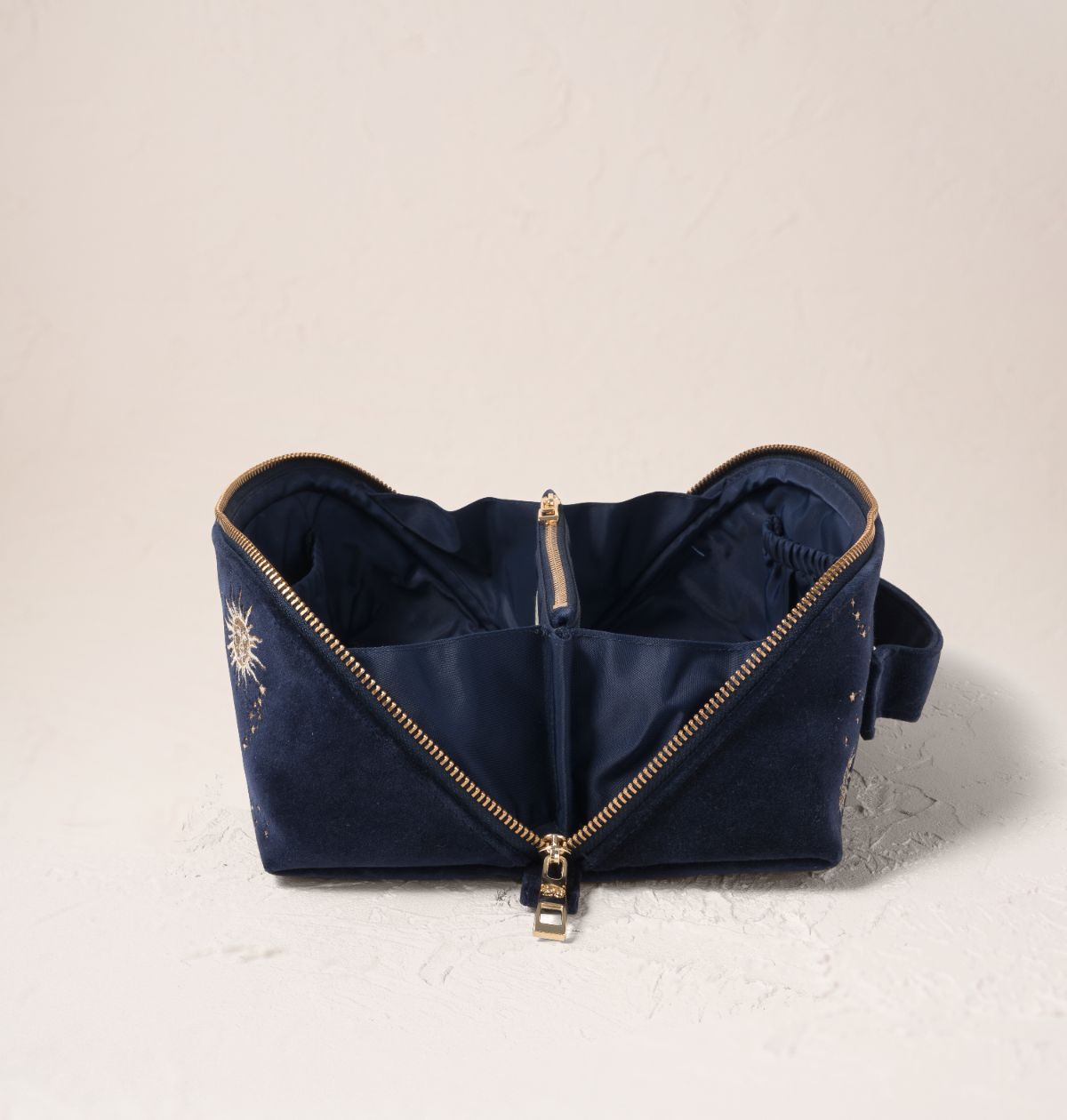 Celestial Sun & Moon Open Flat Makeup Bag
