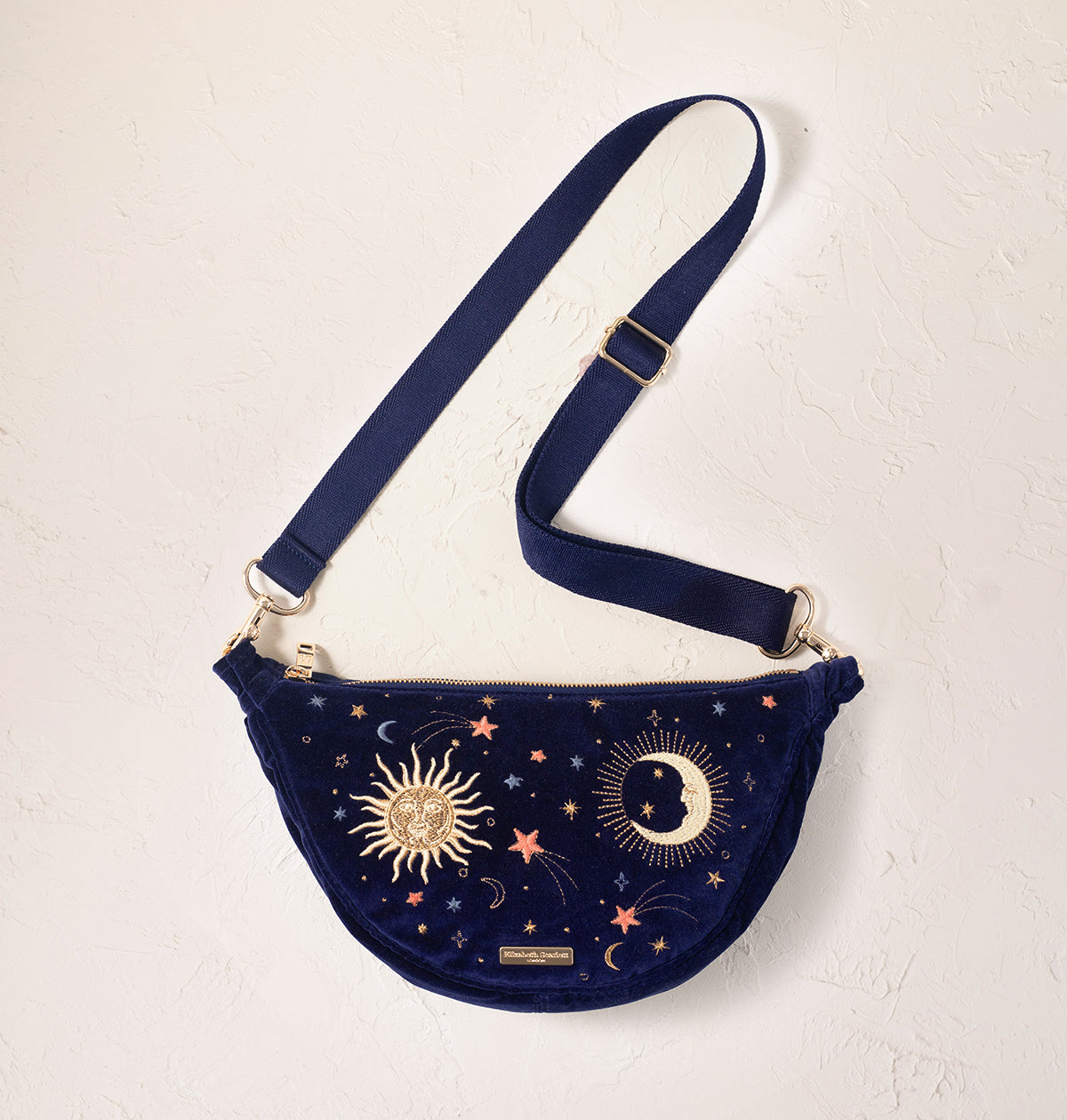 Celestial Velvet Crossbody Sling Bag