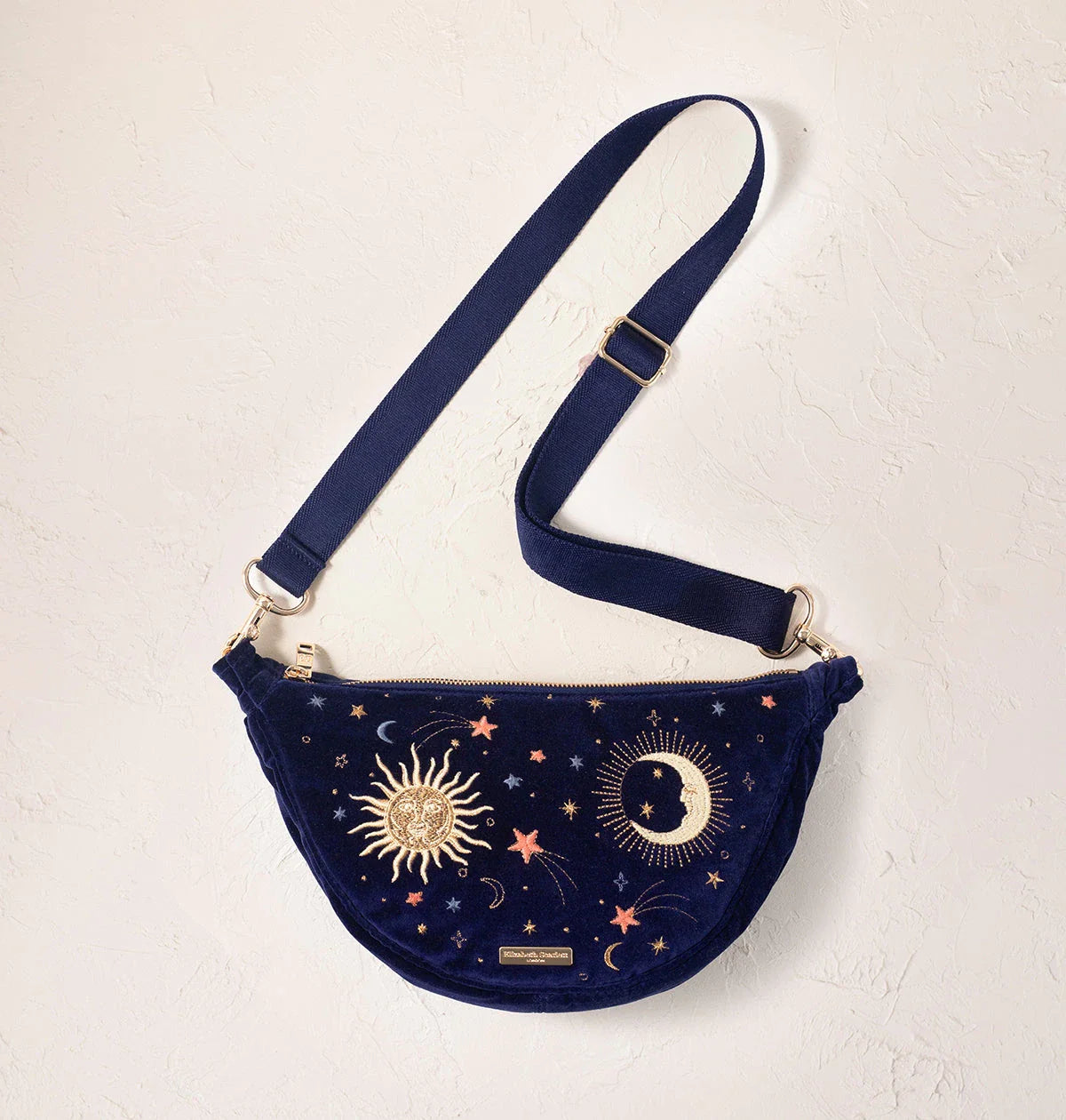 Celestial Velvet Crossbody Sling Bag