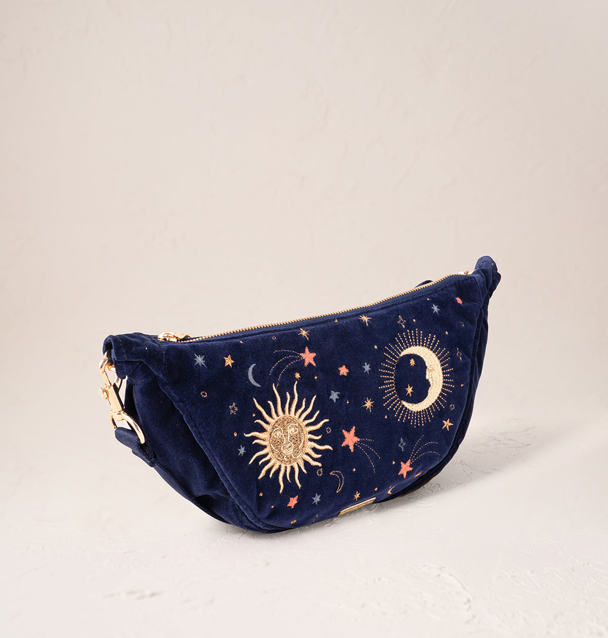 Celestial Velvet Crossbody Sling Bag