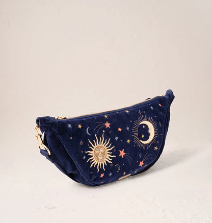 Celestial Velvet Crossbody Sling Bag