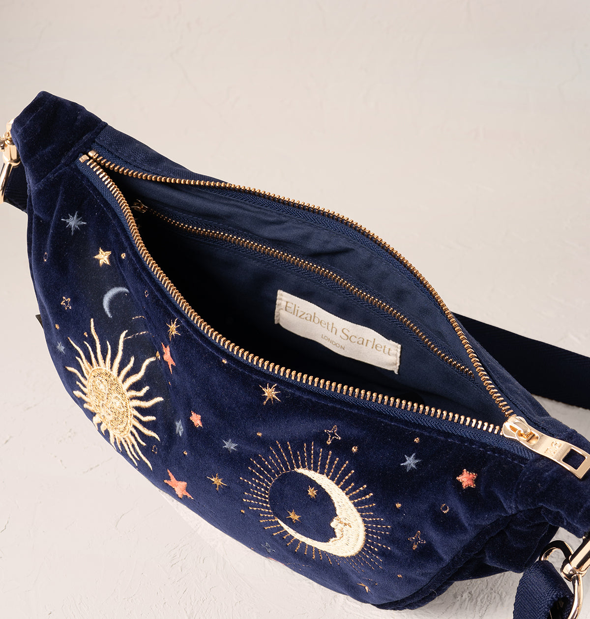 Celestial Velvet Crossbody Sling Bag