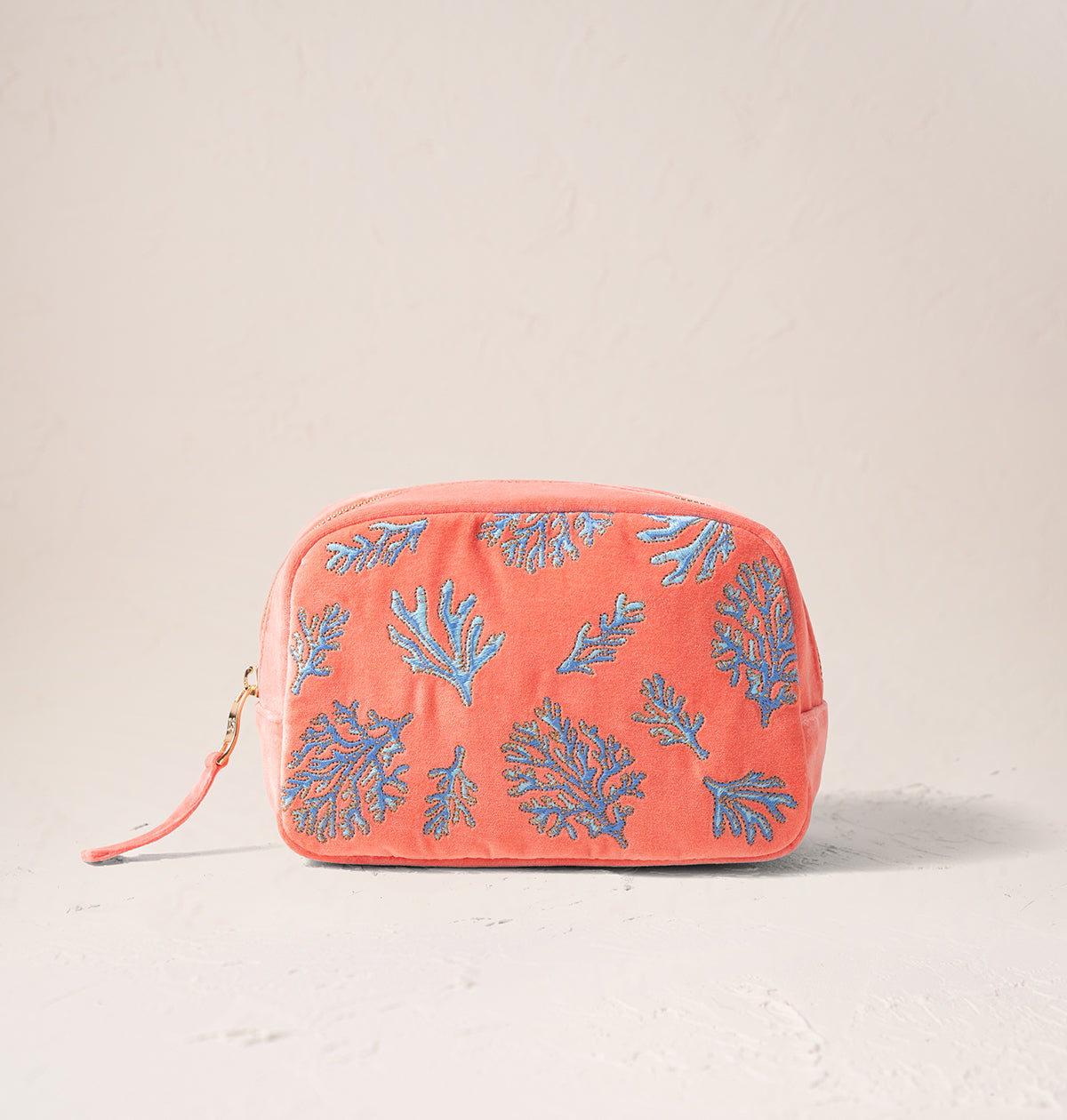 Coral Makeup Bag