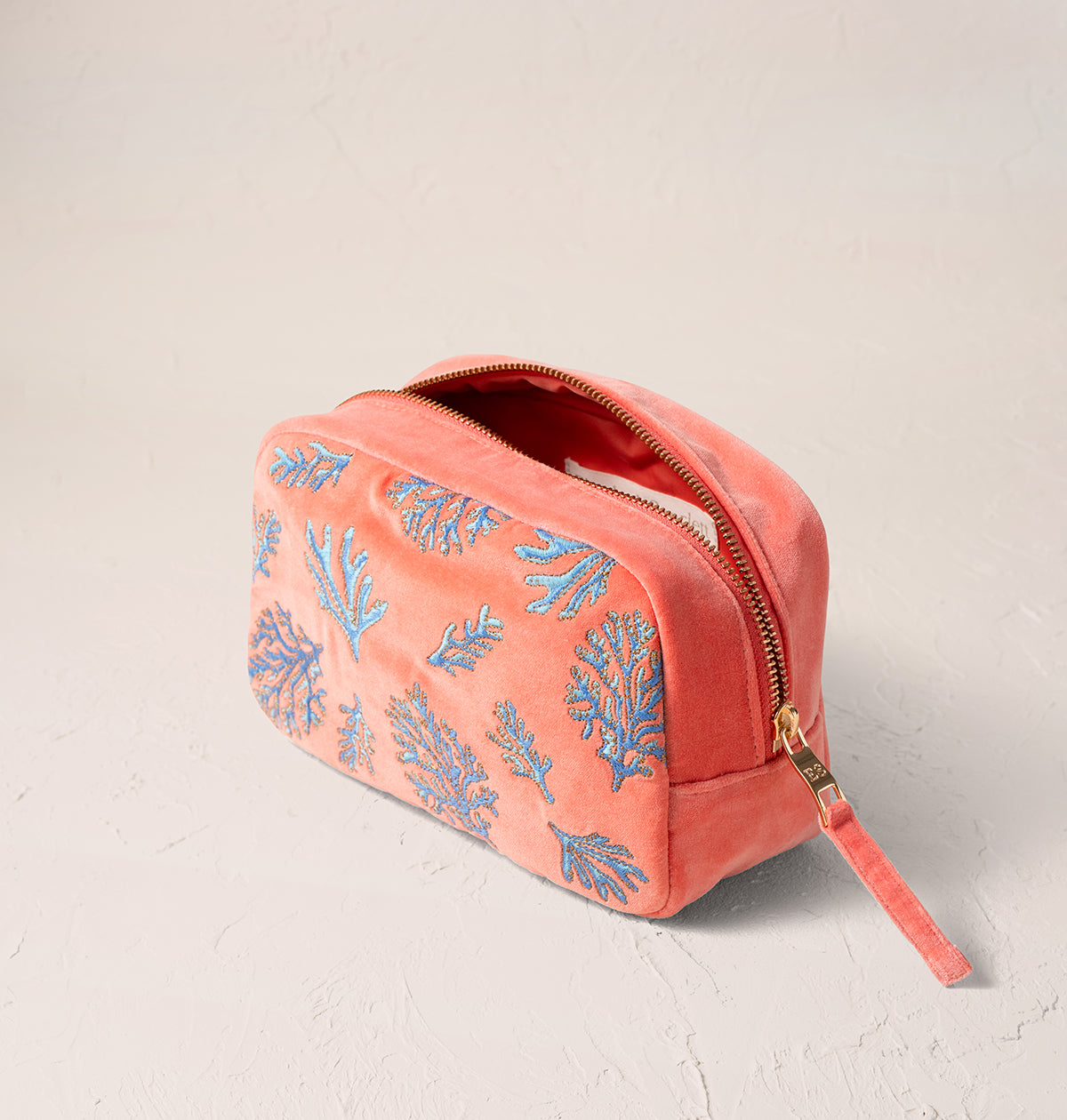 Coral Makeup Bag