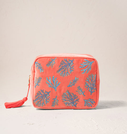 Coral Wash Bag