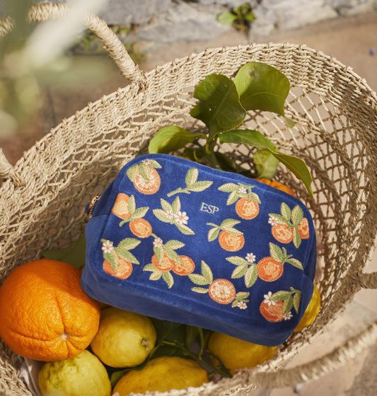 Orange Blossom Makeup Bag