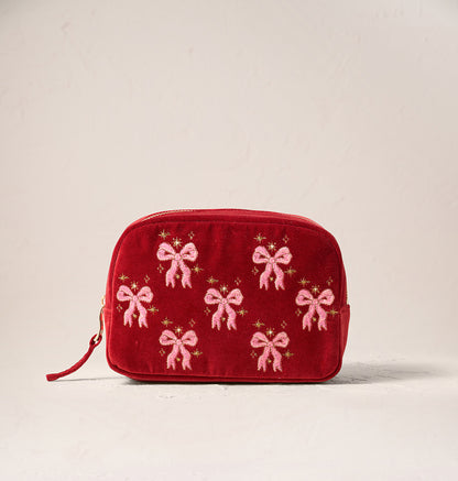 Dazzling Bows Makeup Bag