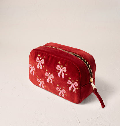 Dazzling Bows Makeup Bag