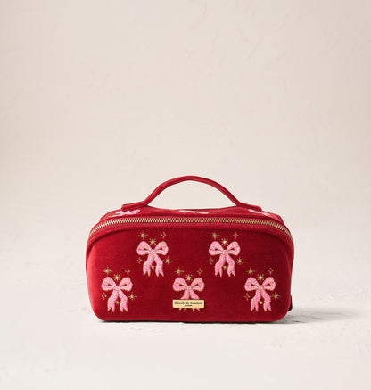 Dazzling Bows Open Flat Makeup Bag