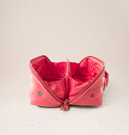 Doves of Peace Open Flat Makeup Bag