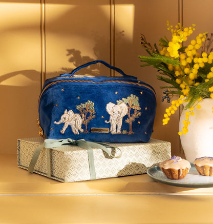 Baby Elephant Conservation Open Flat Makeup Bag