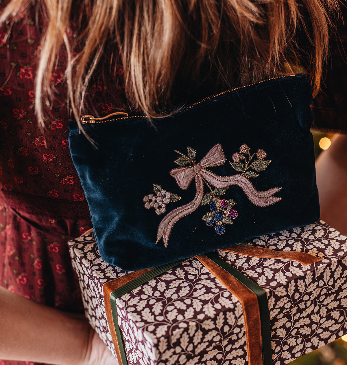 Berries & Bows Mini Pouch