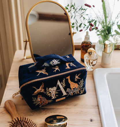 Safari Alphabet Open Flat Makeup Bag