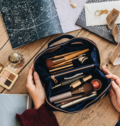 Enchanted Alphabet Open Flat Makeup Bag