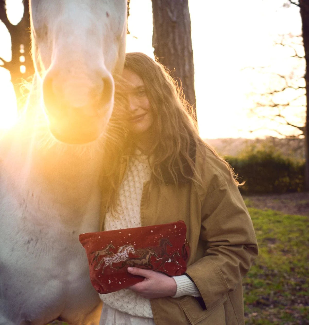 Celestial Wild Horses Everyday Pouch