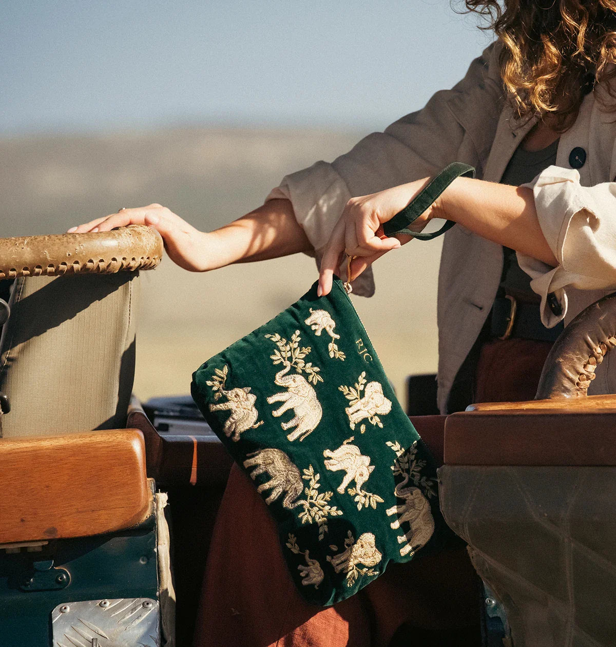 Elephant Herd Everyday Pouch