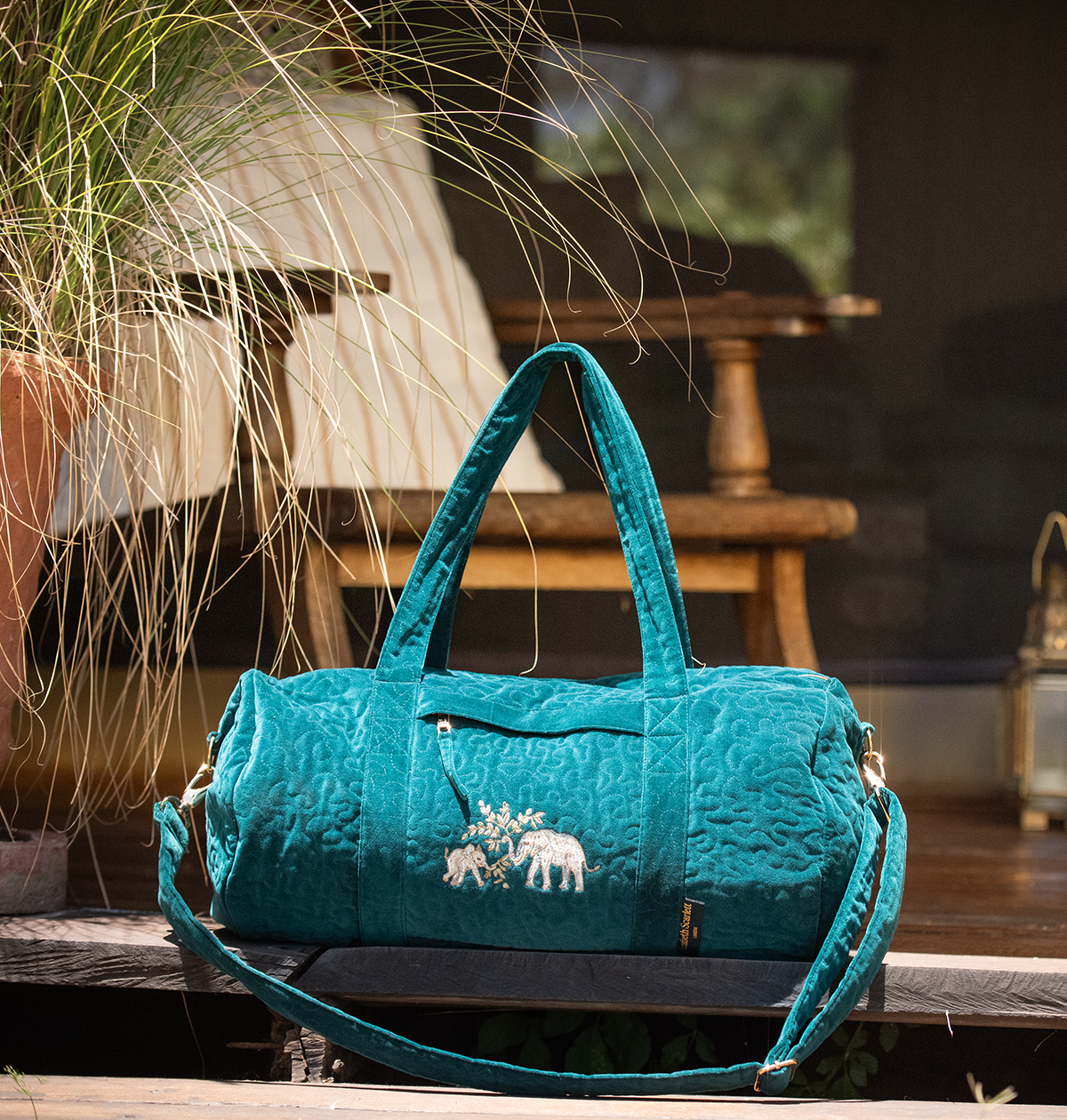 Elephant Herd Overnight Bag