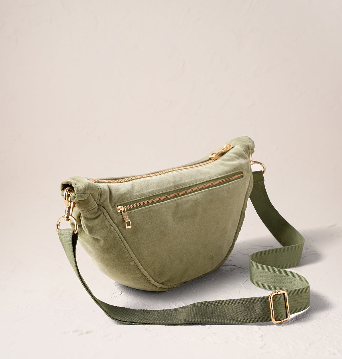 Earth Goddess Velvet Crossbody Sling Bag