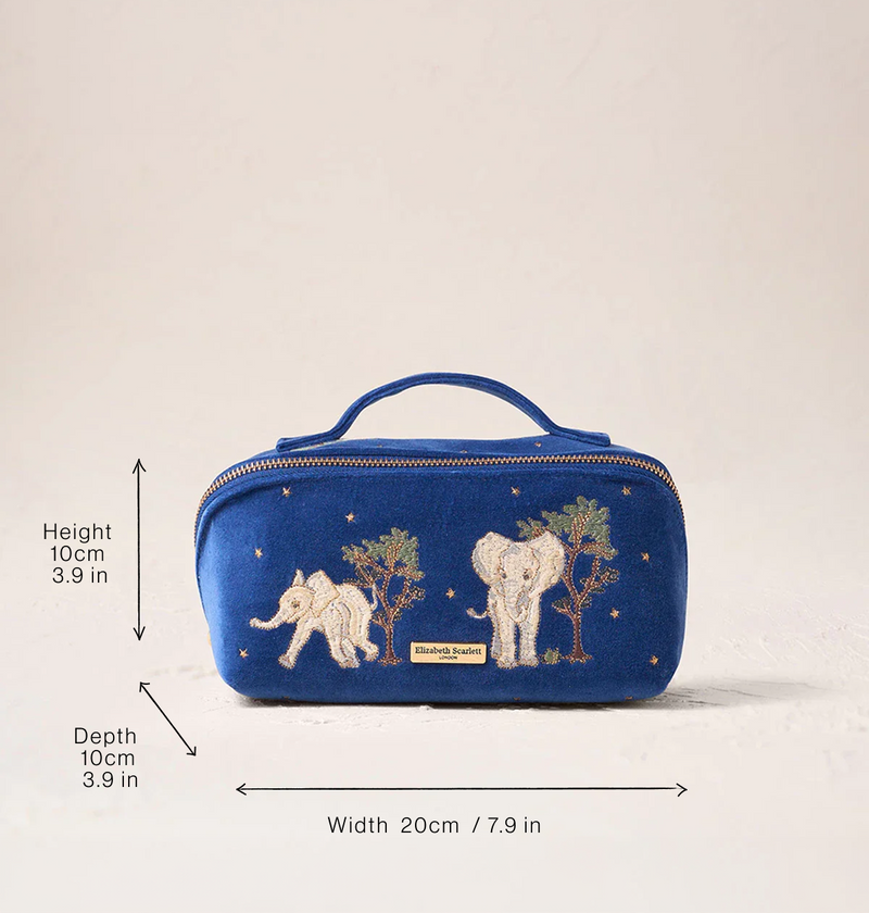 Baby Elephant Conservation Open Flat Makeup Bag – Elizabeth Scarlett