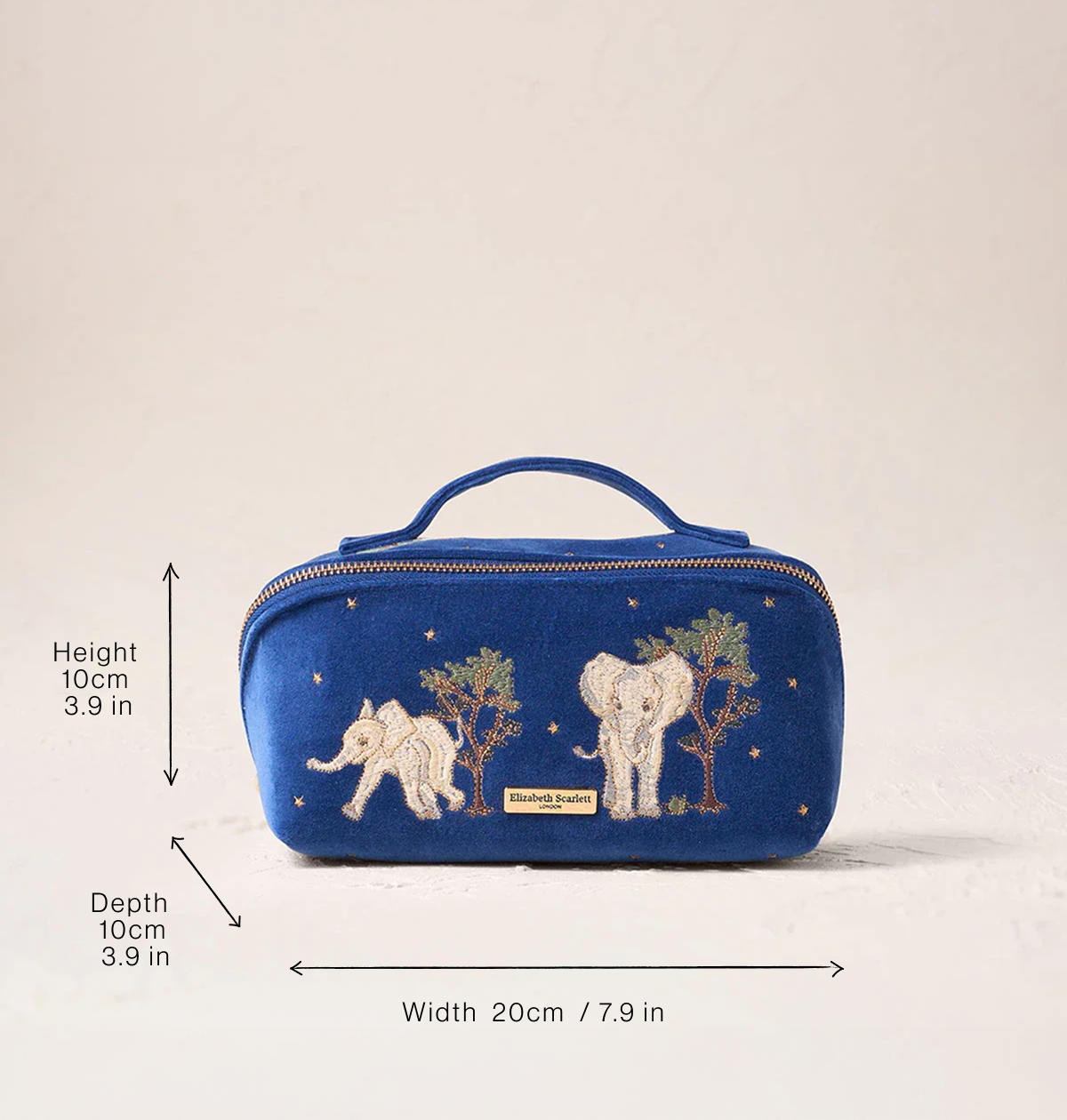 Baby Elephant Conservation Open Flat Makeup Bag