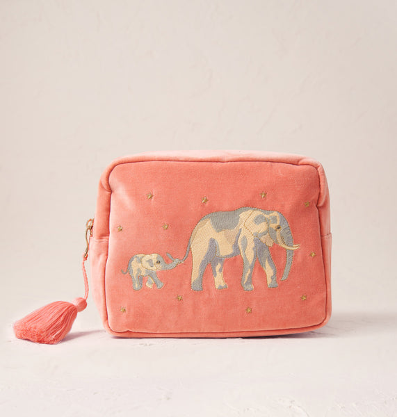 送料関税込 Elizabeth Scarlett/Elephant Open Flat Makeup Bag Personalized Makeup Bags & Travel Toiletry Bags – Elizabeth