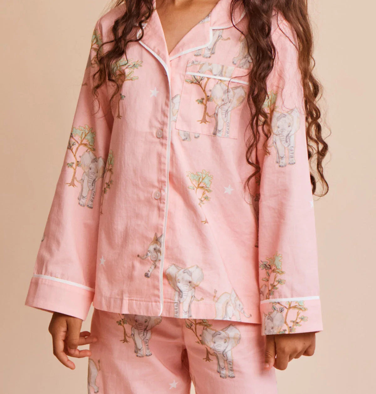 Cotton Sateen Elephant Pyjamas