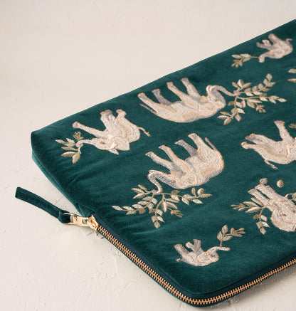 Elephant Herd Laptop Case Large