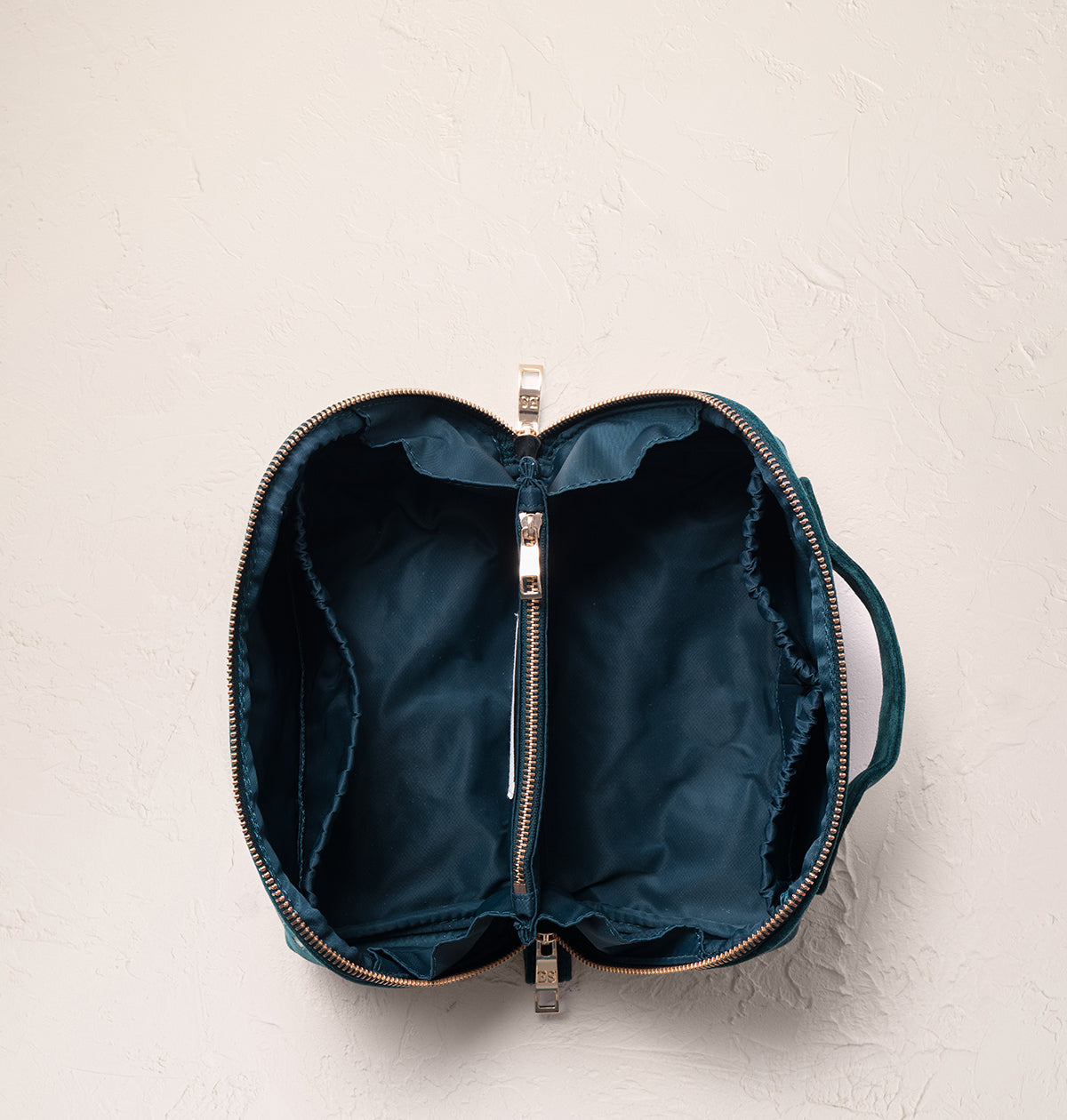 Elephant Herd Open Flat Makeup Bag