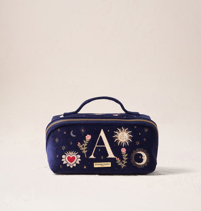 Enchanted Alphabet Open Flat Makeup Bag