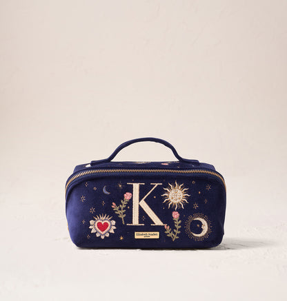 Enchanted Alphabet Open Flat Makeup Bag