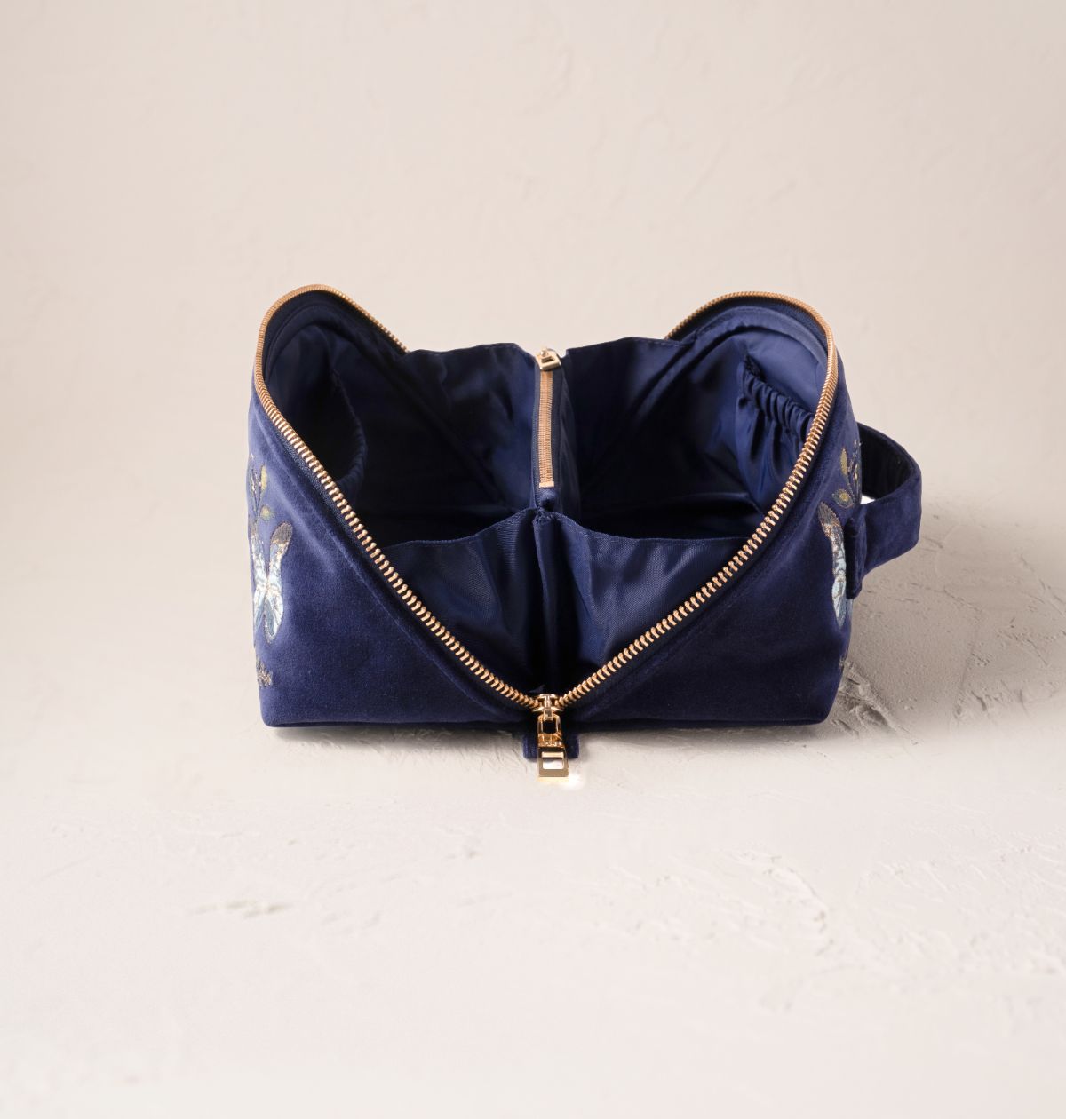 Enchanted Butterfly Open Flat Makeup Bag