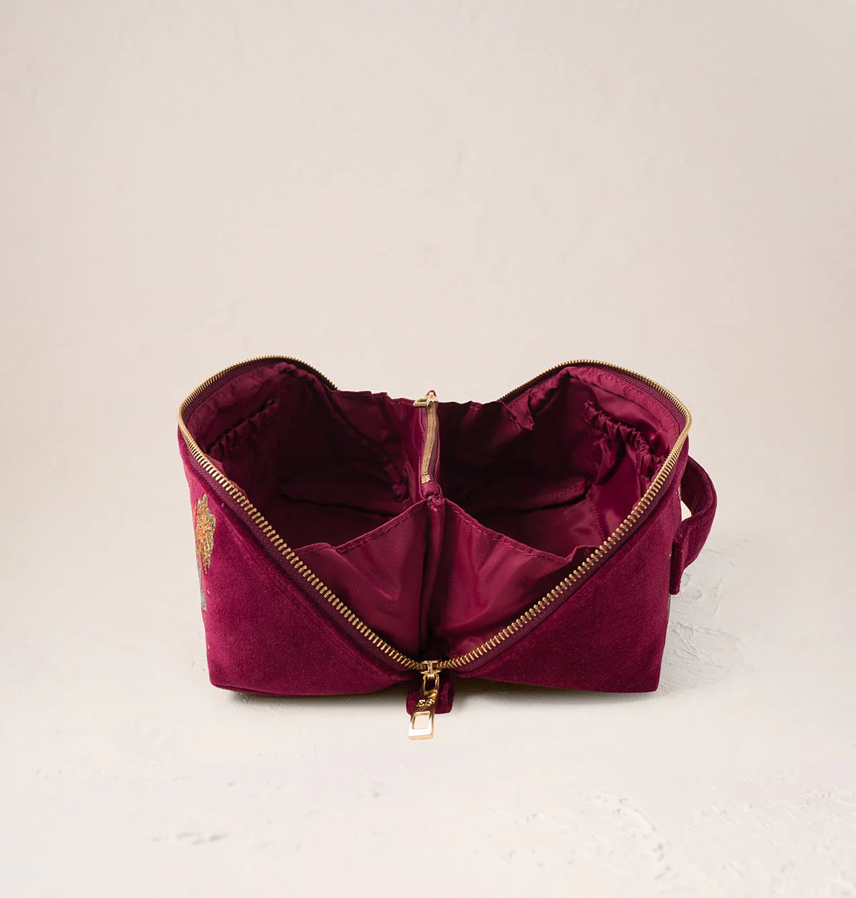 Enchanted Elephant Open Flat Makeup Bag