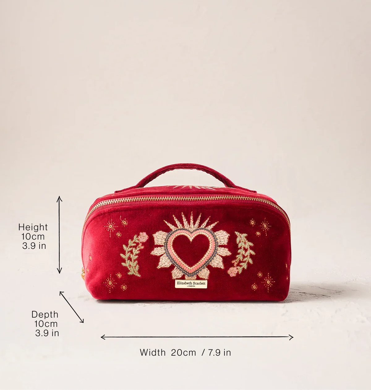 Enchanted Heart Open Flat Makeup Bag