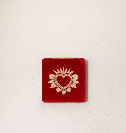Enchanted Heart Compact Mirror