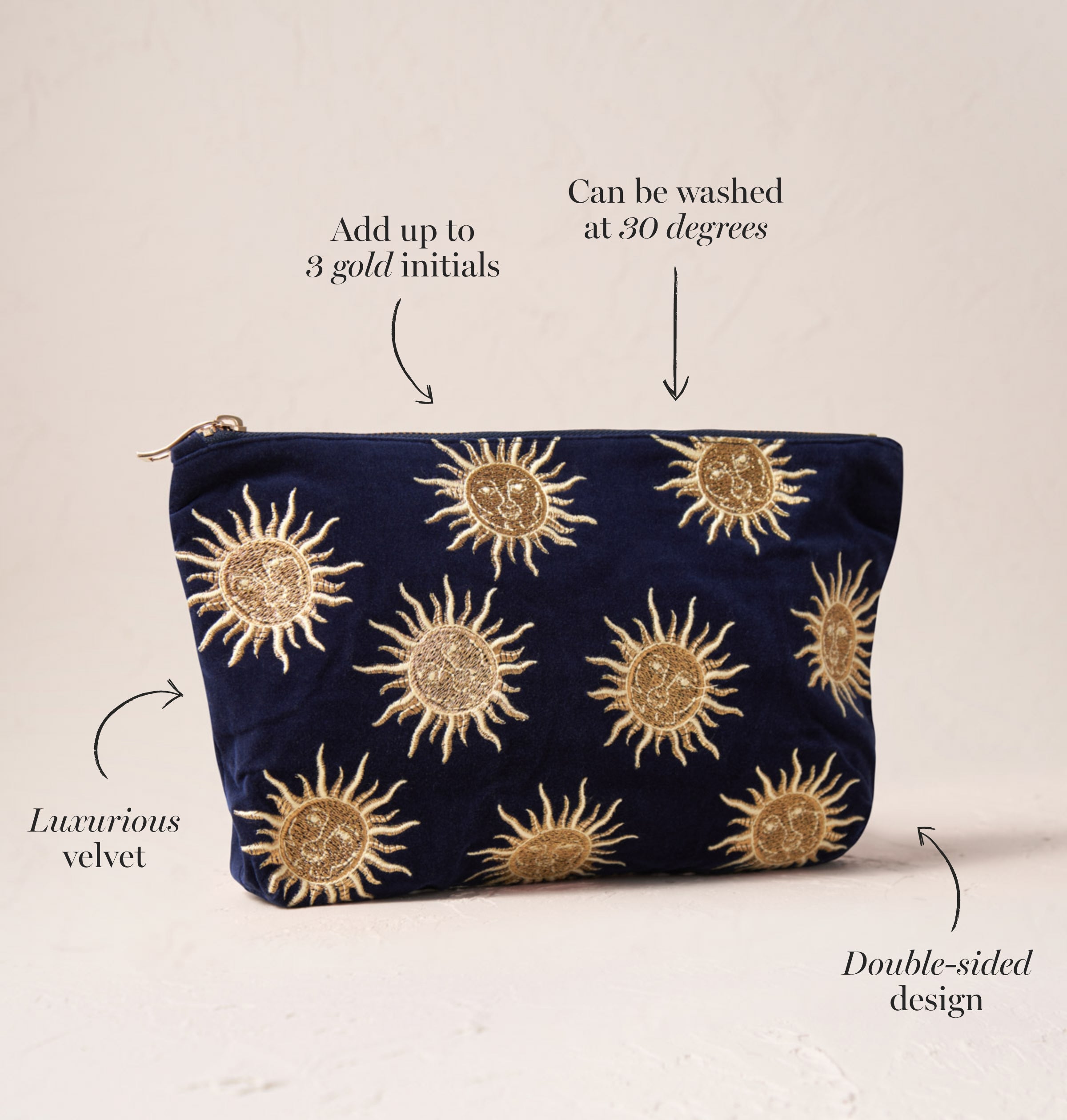 Sun Goddess Makeup Bag – Elizabeth Scarlett