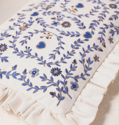 Mediterranean Garden Frill Pouch