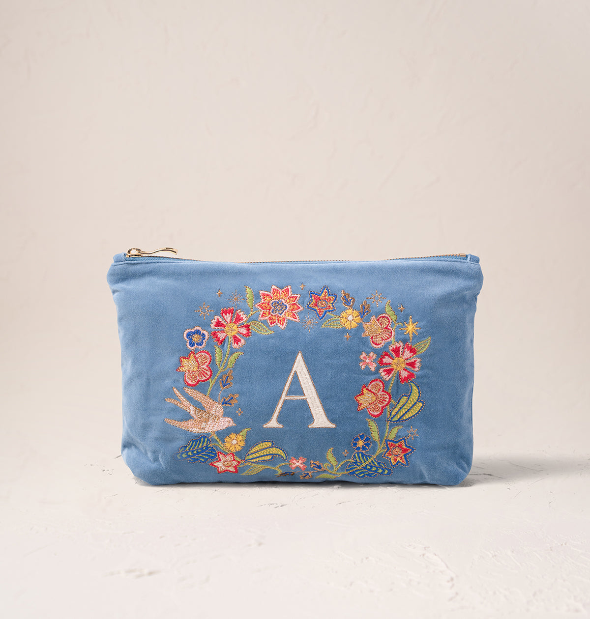 Floral Alphabet Everyday Pouch