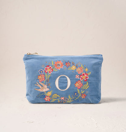 Floral Alphabet Everyday Pouch