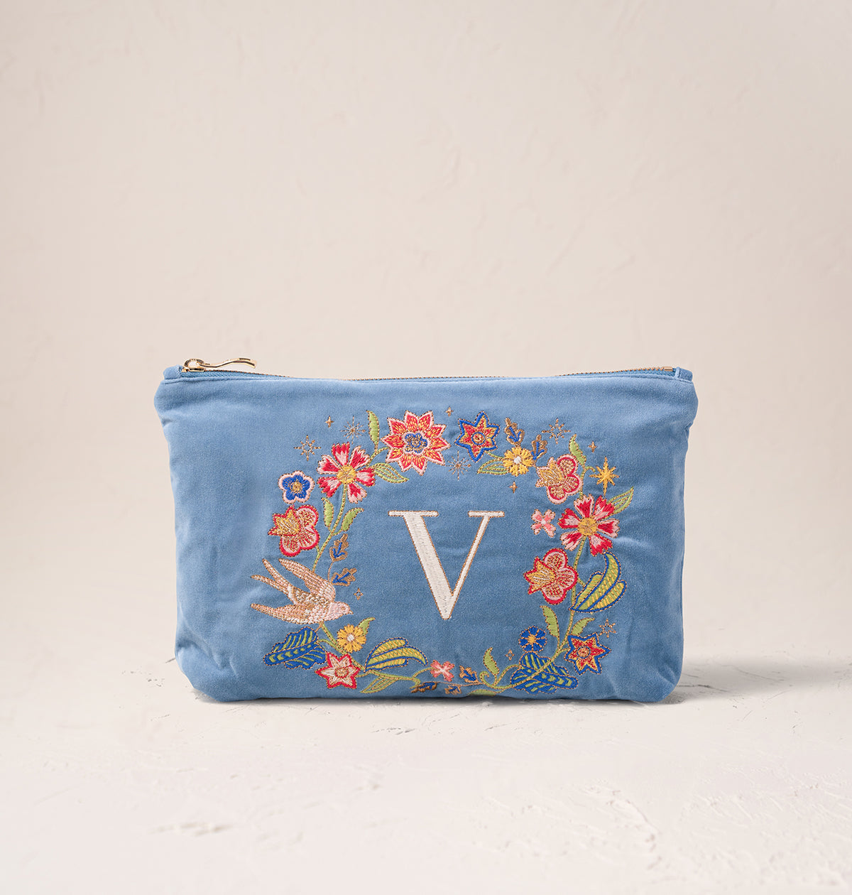 Floral Alphabet Everyday Pouch