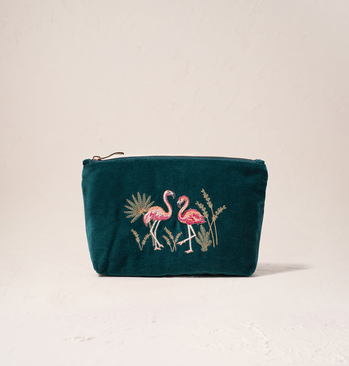 送関込【Elizabeth Scarlett】Velvet Mini Pouch ミニポーチ Elizabeth Scarlett Seashell Coral Velvet Mini Pouch | Bath