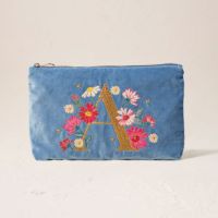 Floral Alphabet Everyday Pouch