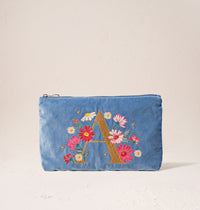 Floral Alphabet Everyday Pouch