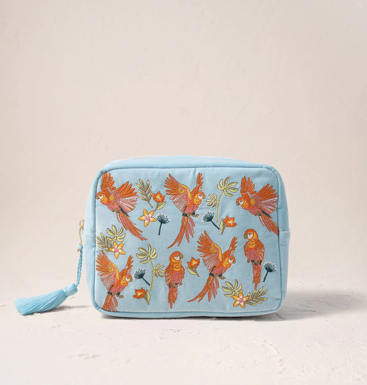 Flying Parrots Wash Bag