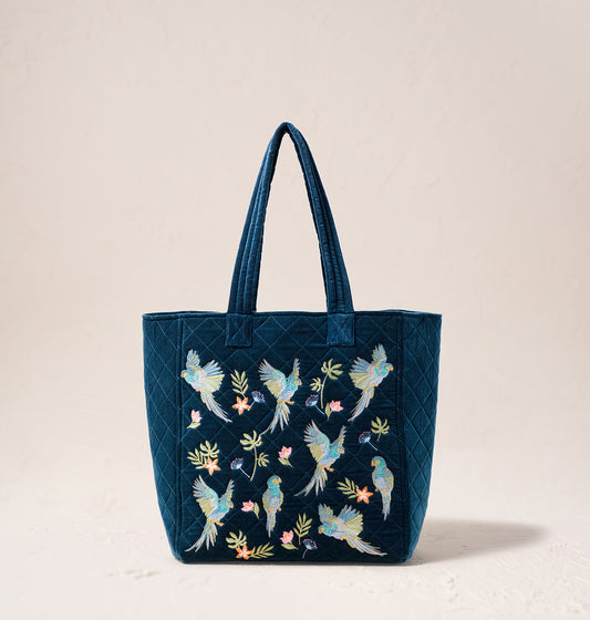 Flying Parrots Tote