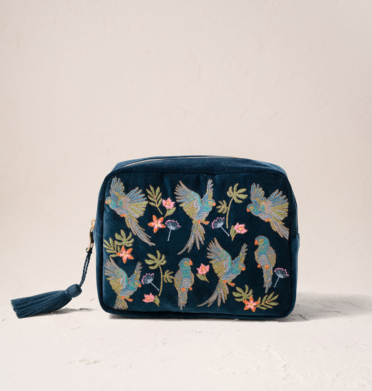 Flying Parrots Wash Bag