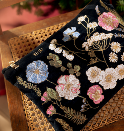 Pressed Flowers Everyday Pouch