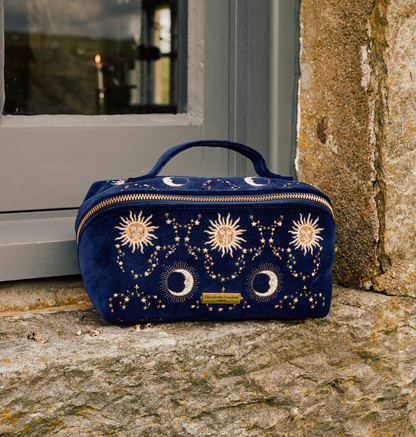 Celestial Sun & Moon Open Flat Makeup Bag