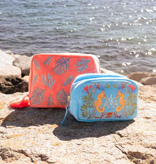 Coral Wash Bag